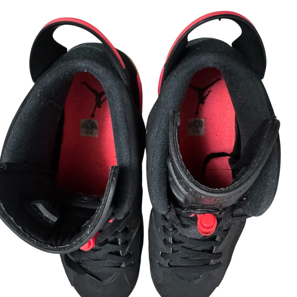 Nike Air Jordan 6 Retro Infrared 2019 Black Red Basketball Shoes 384664-060 Mens